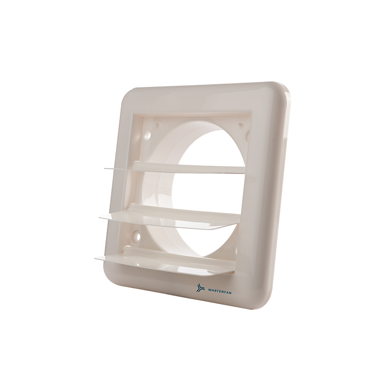 REJILLA 280/6 PARA DUCTO DE EXTRACTOR DE AIRE BLANCO ABS MASTERFAN