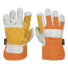 GUANTES DE CARNAZA Y LONETA CON REFUERZO G