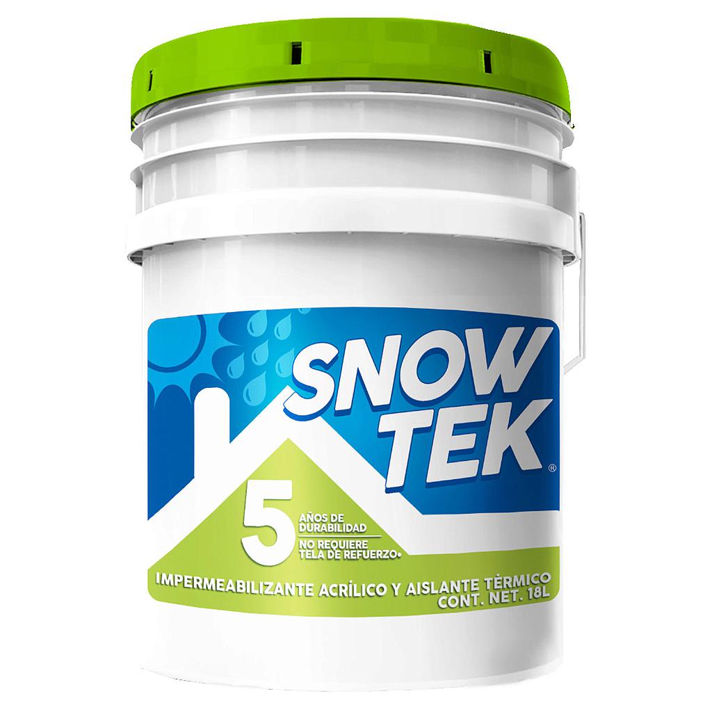 IMPERMEABILIZANTE IMPAC SNOWTEK 5 AÑOS FIBRATADO 18L