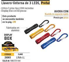 LLAVERO TIPO LINTERNA LED