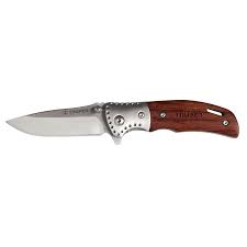 NAVAJA ABATIBLE MANGO DE MADERA 3 1/2"