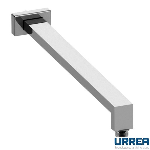 BRAZO DE REGADERA RECTO A PARED CUADRADO 38CM URREA (2305)