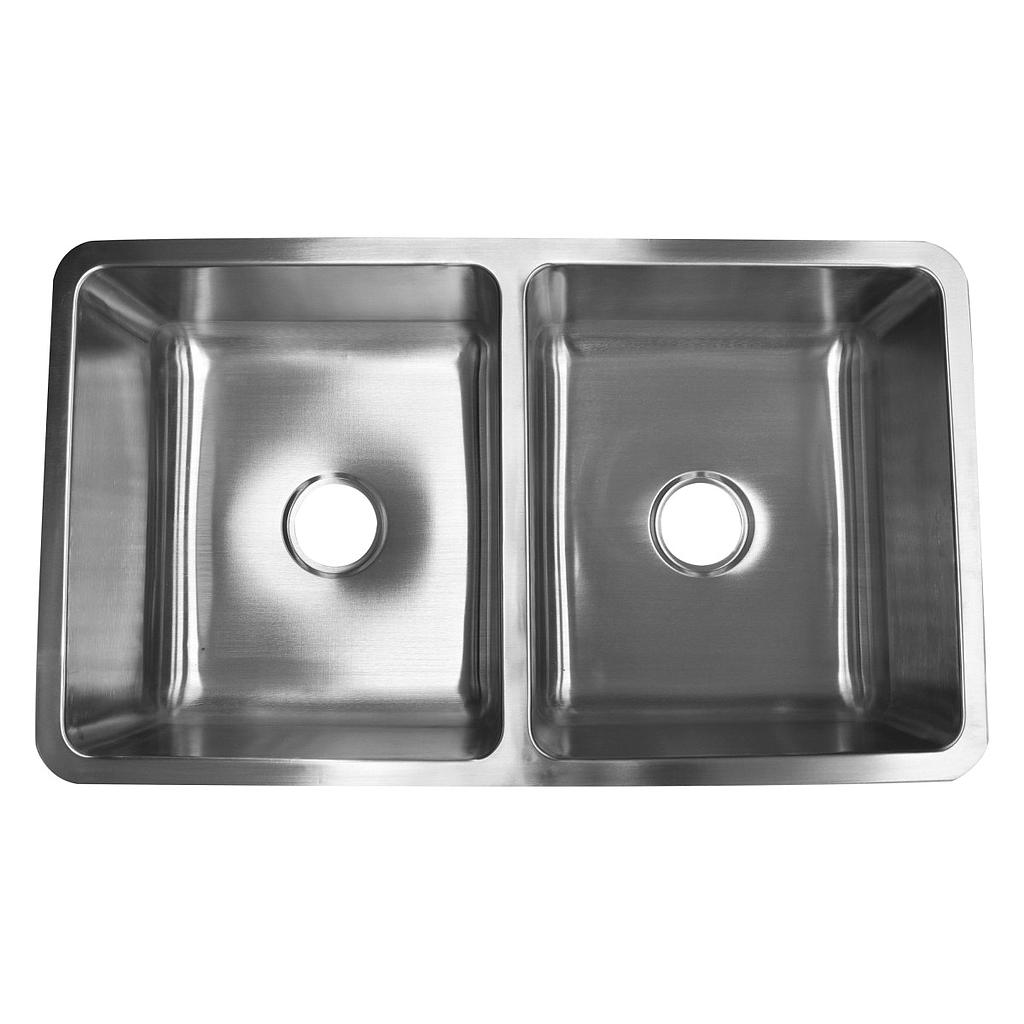 TARJA DOBLE SUBMONTABLE CUADRADA ACERO INOX 22.80CM X 83.80CM X 48.20CM ANBEC