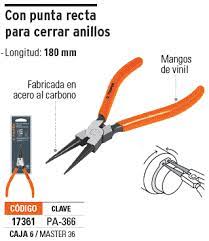 PINZA PUNTA RECTA PARA CERRAR ANILLOS