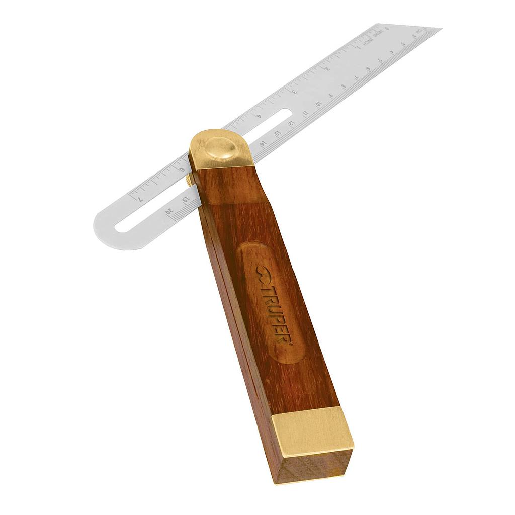 ESCUADRA FALSA MANGO DE MADERA 9"