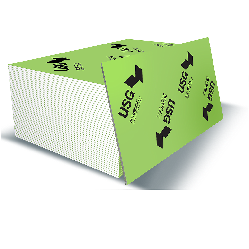 SECUROCK GLASS-MAT SHEATHING 1/2" USG