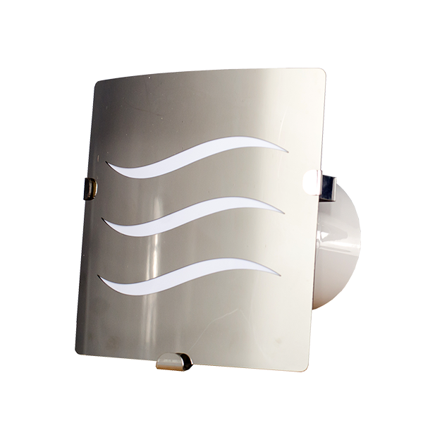 EXTRACTOR PLATINO CON LUZ SATINADO MASTERFAN