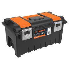 CAJA P/HERRAMIENTA 22" C/COMPARTIMENTOS Y BROCHES METALICOS