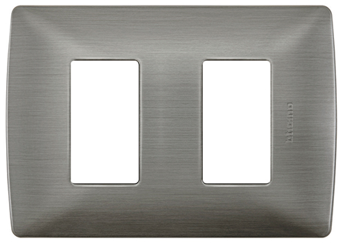 PLACA 2 MOD DE ALUMINIO CON CHASIS QUINZIÑO MX COLOR ACERO