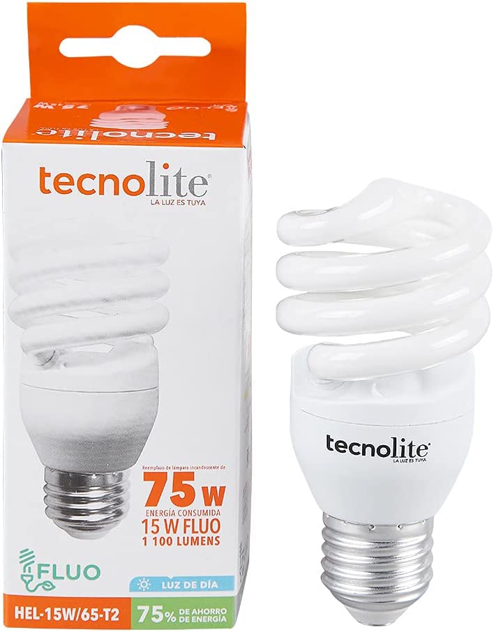 FOCO FLUORECENTE ESPIRALES 13W LUZ DE DIA
