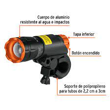 LINTERNA PARA BICICLETA 100 LUMENES DELANTERA