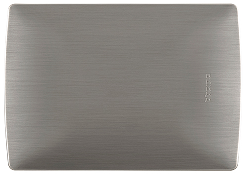 PLACA CIEGA DE ALUMINIO CON CHASIS QUINZIÑO MX COLOR ACERO