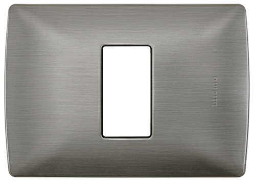 PLACA 1 MOD DE ALUMINIO CON CHASIS QUINZIÑO MX COLOR ACERO