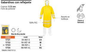 GABARDINA IMPERMEABLE CON REFLEJANTE (G)