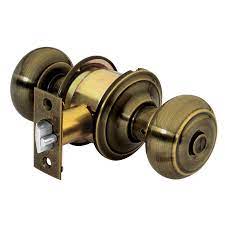CERRADURA POMO LATON ANTIGUO OVAL RECAMARA