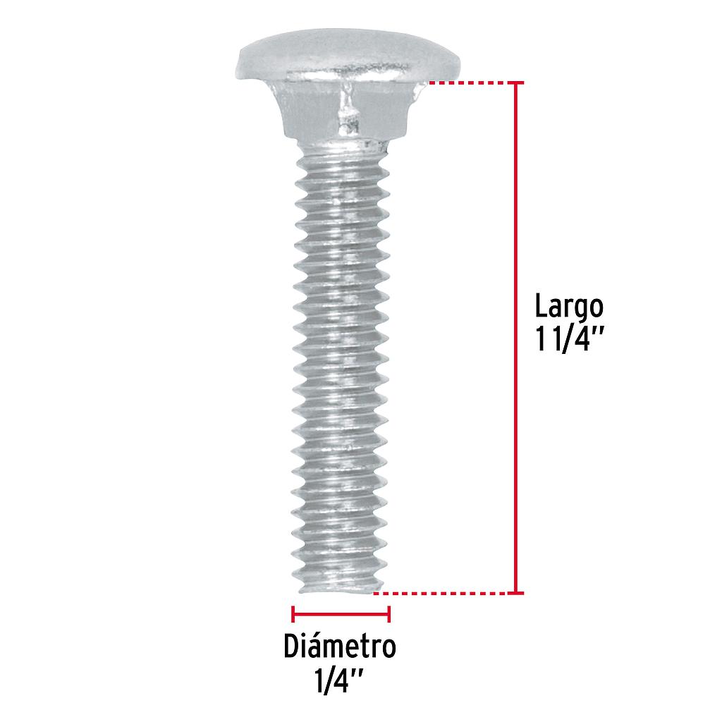 TORNILLO TIPO COCHE 1/4 X 1 1/4