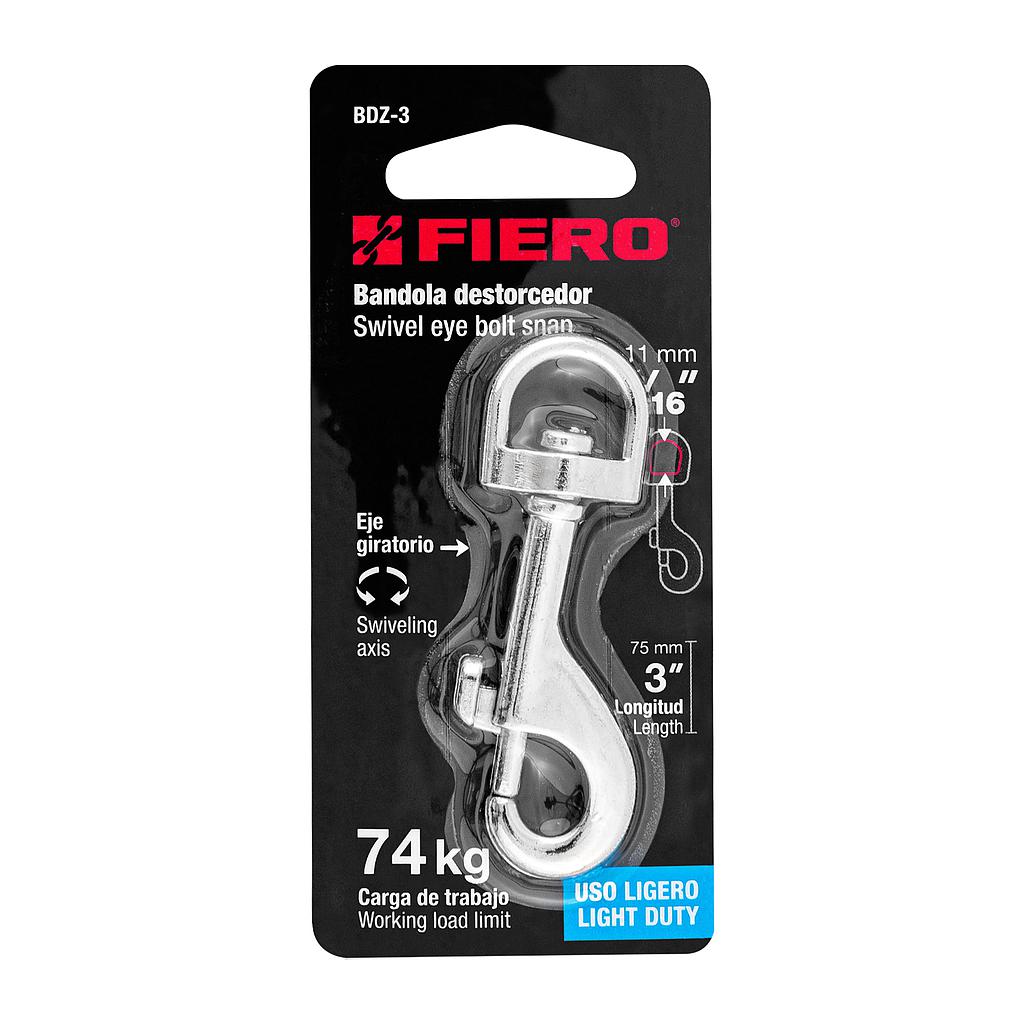 BANDOLA DE ZINC 1/2" GIRATORIA