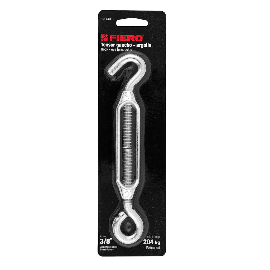 TENSOR ZINC 3/8" GANCHO-ARGOLLA