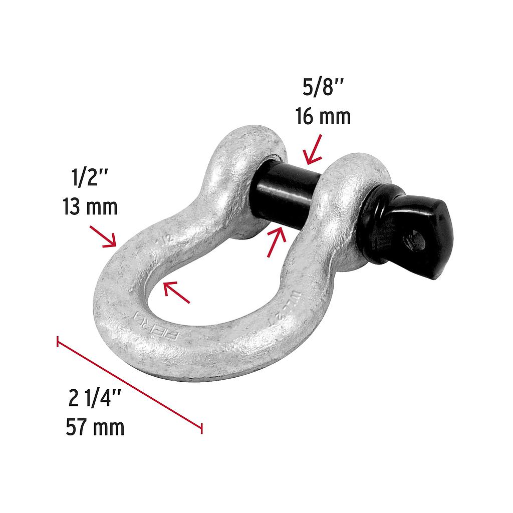 GRILLETE ACERO FORJADO 1/2"