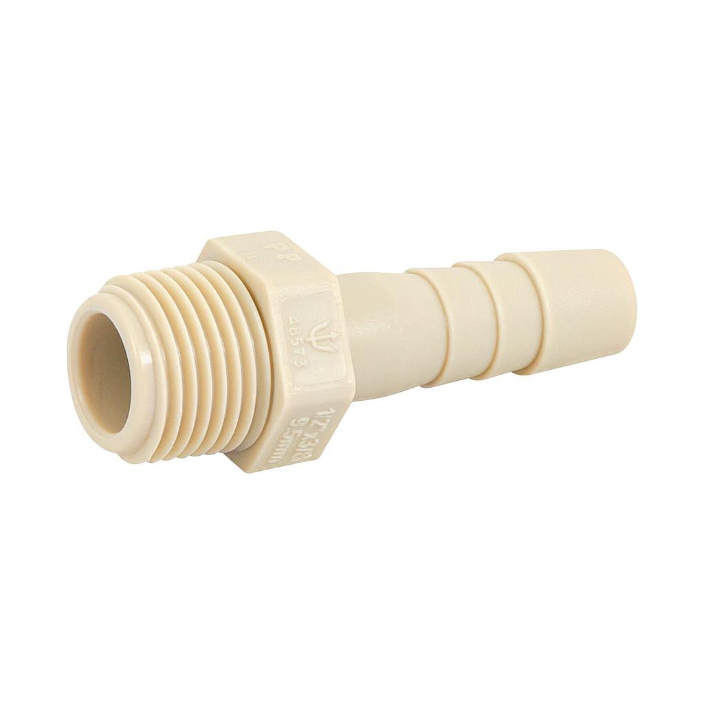 ADAPTADOR INSERCION R/EXT 1/2" X 3/8" DE POLIPROPILENO