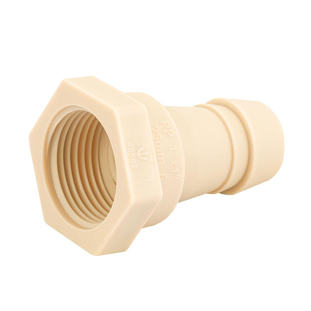 ADAPTADOR INSERCION R/INT 1" X 1" DE POLIPROPILENO