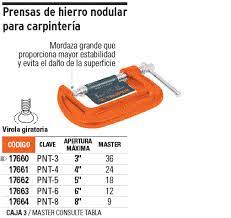 PRENSA DE HIERRO NODULAR PARA CARPINTERIA 4"