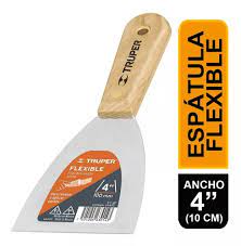 ESPATULA FLEXIBLE MANGO DE MADERA 4"
