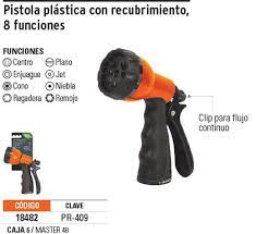PISTOLA PLASTICA 8 FUNCIONES