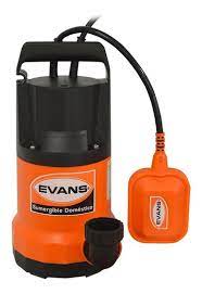 BOMBA SUMERGIBLE DOMESTICA 1/2HP MONOFASICA 115V AGUA LIMPIA EVANS