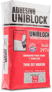ADHESIVO UNIBLOCK BLANCO 20KG