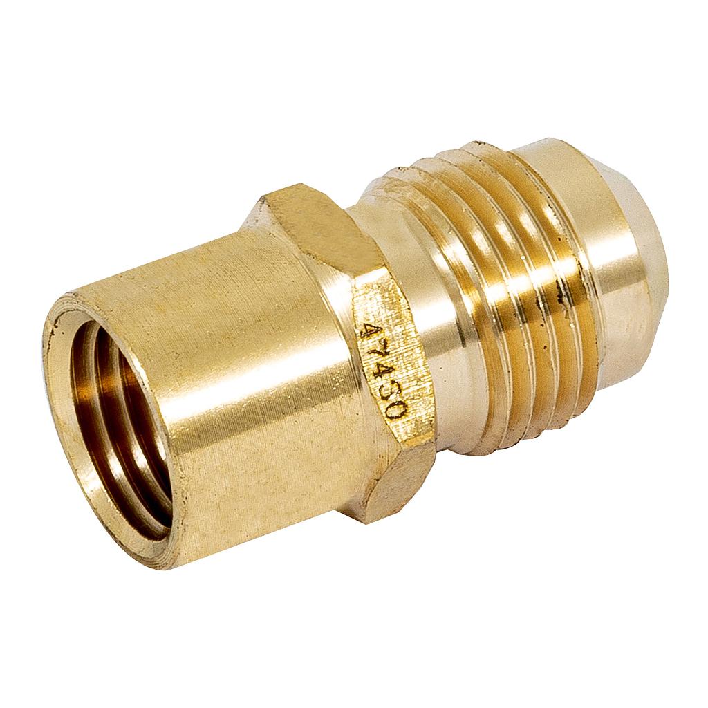NIPLE CAMPANA DE LATON 3/8" X 1/4"