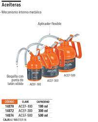 ACEITERA DE 180 ML (6OZ) CON APLICADOR FLEXIBLE