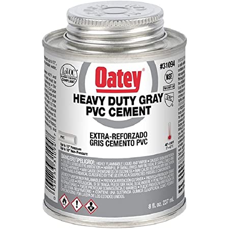 PEGAMENTO GRIS PARA PVC CED-80 237ML (8 OZ) 1/4L OATEY