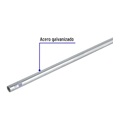 TUBO CONDUIT 1/2" GALV 3M PARED DELGADA