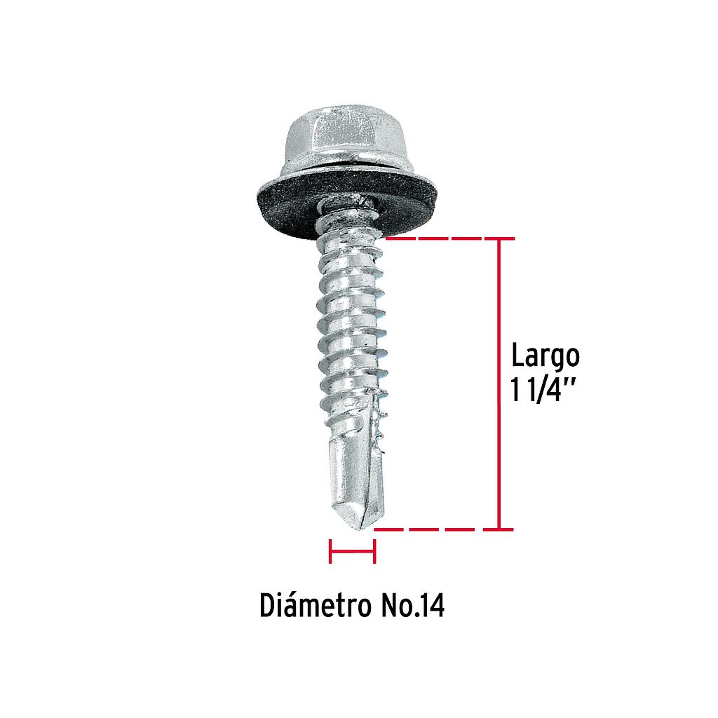 PIJA PUNTA DE BROCA 1 1/4" C/RONDANA