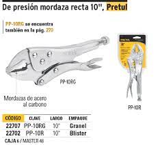 PINZA DE PRESION 10" MORDAZA RECTA PRETUL