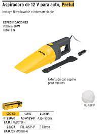 ASPIRADORA PARA AUTO 12 VOLTS PRETUL