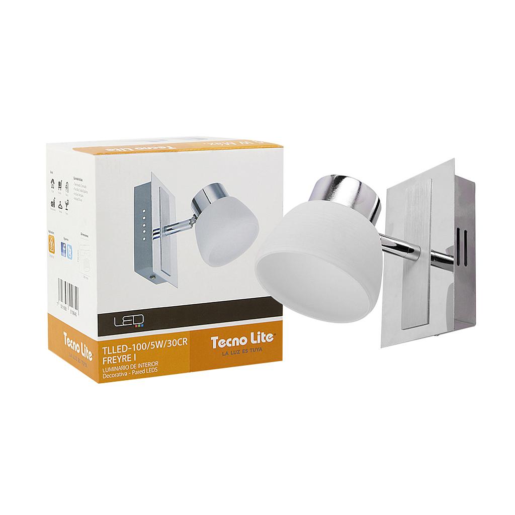 LAMPARA DE INTERIOR LED PARA SOBREPONER 5W LUZ SUAVE CALIDA FREYRE I