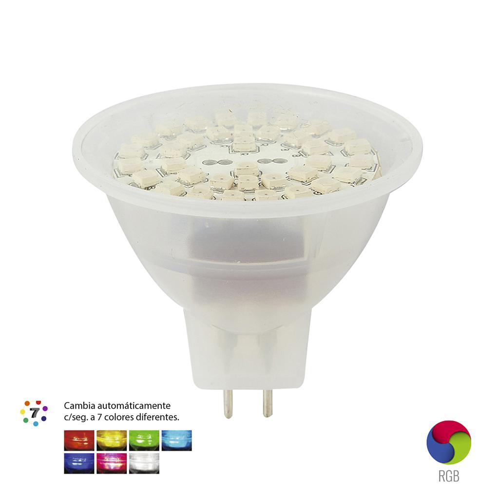 FOCO LED 3W LUZ RGB COLORES
