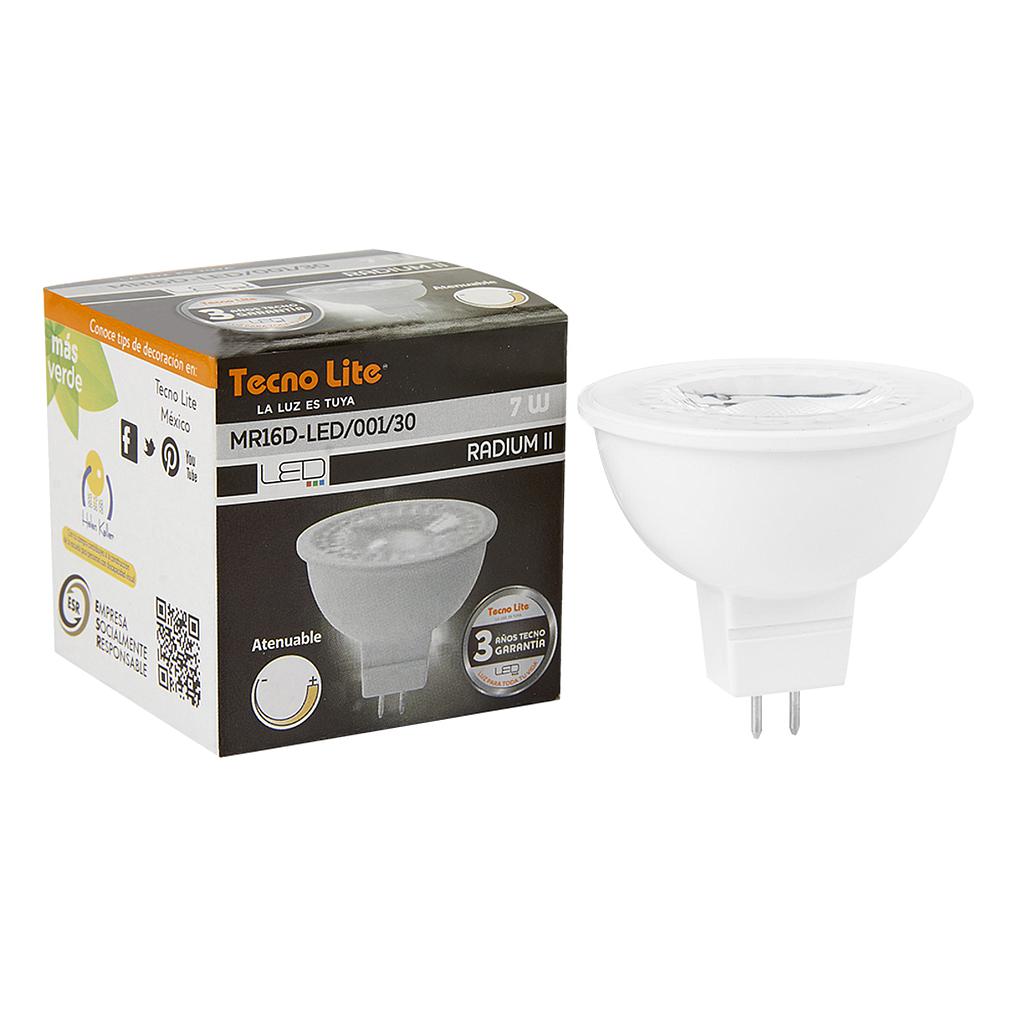 FOCO LED 7W LUZ SUAVE CALIDA ATENUABLE RADIUM II