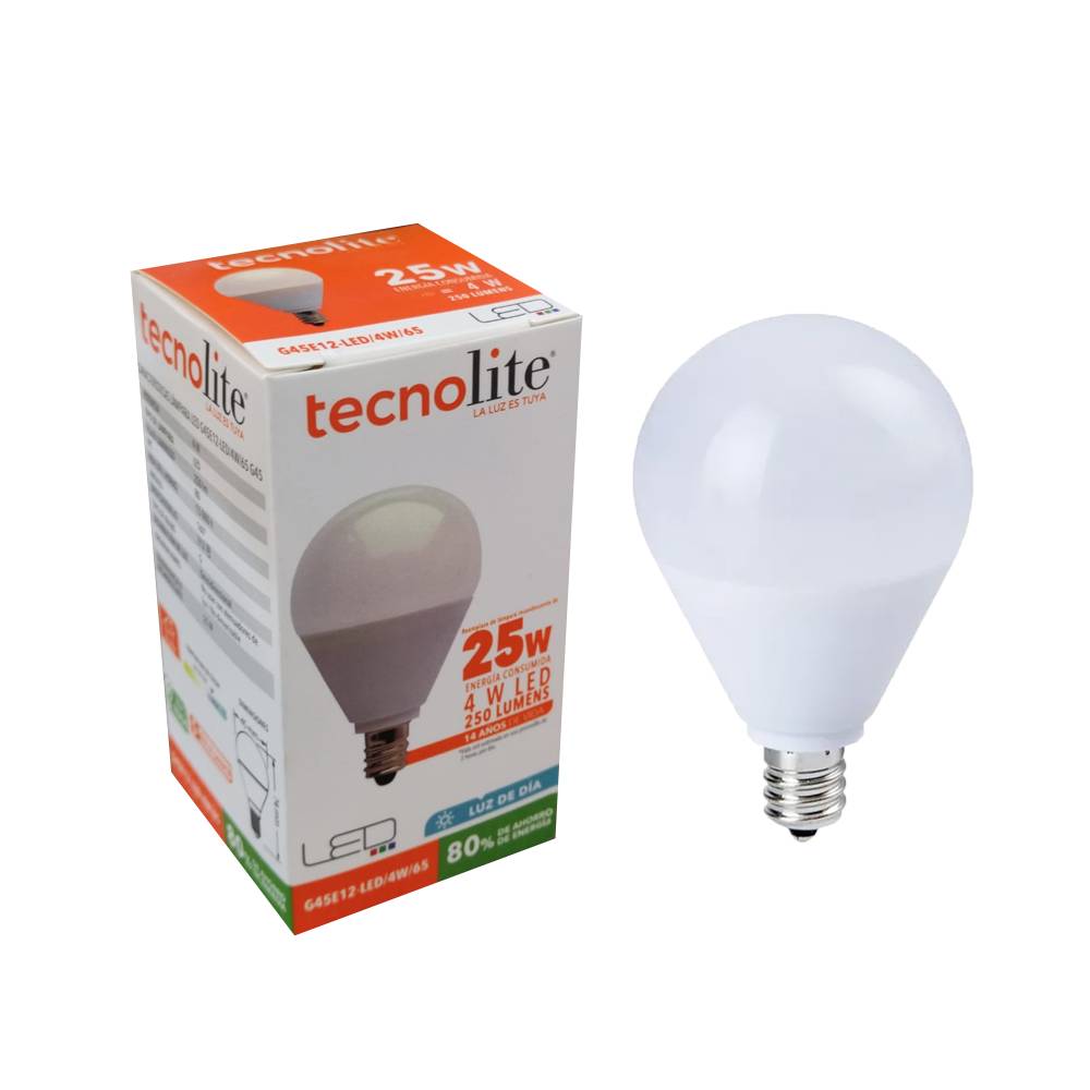 FOCO LED 4W TIPO GLOBO LUZ DE DIA