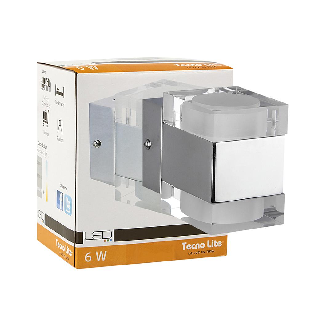 LAMPARA DE INTERIOR LED PARA SOBREPONER 6W LUZ SUAVE CALIDA FONTANA