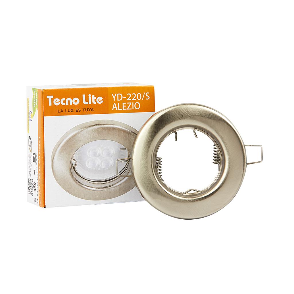 LAMPARA DOWNLIGHT EMPOTRABLE SIN FOCO ALEZIO SATINADA
