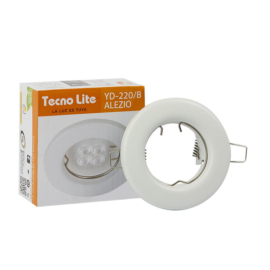 LAMPARA DOWNLIGHT EMPOTRABLE SIN FOCO ALEZIO BLANCA