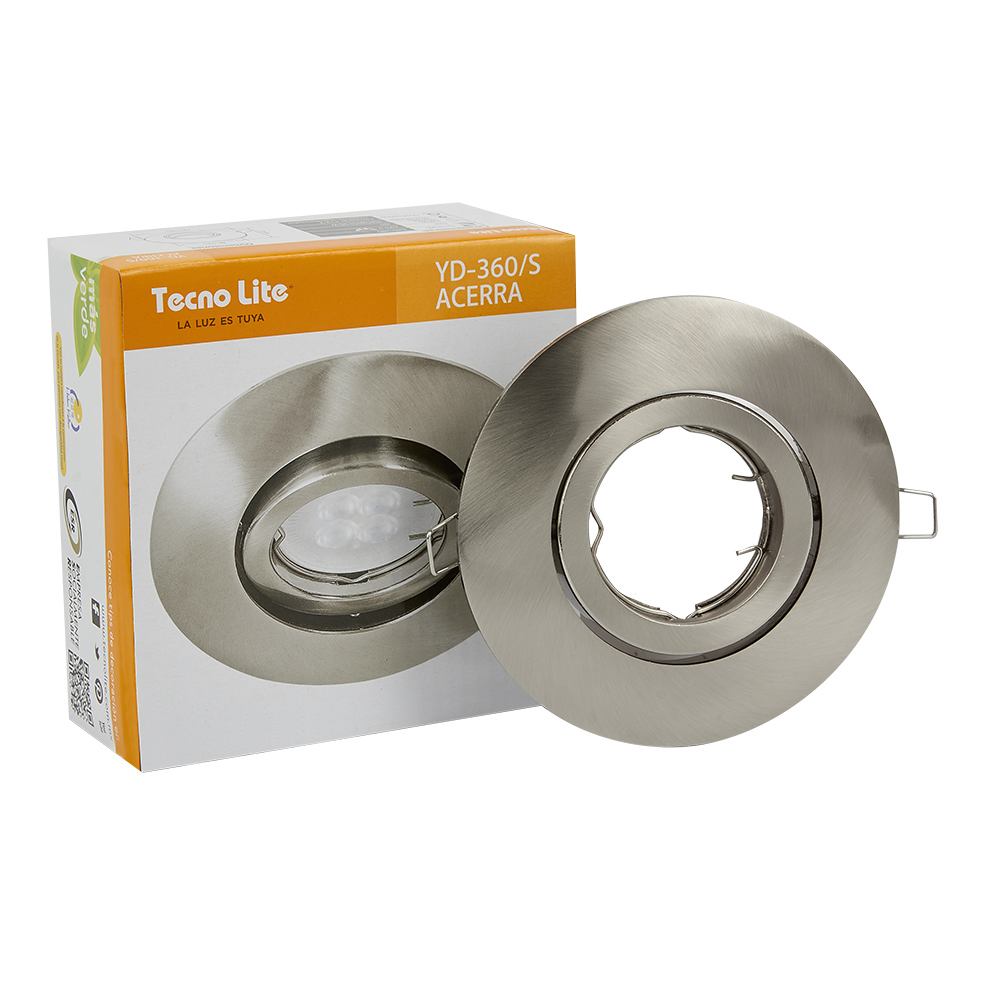 LAMPARA DOWNLIGHT EMPOTRABLE SIN FOCO ACERRA SATINADO