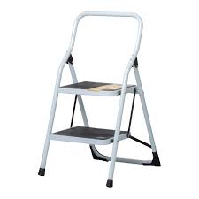 ESCALERA TUBULAR PLEGABLE 2 PELDAÑOS PRETUL