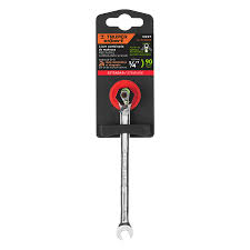 LLAVE COMBINADA MATRACA REVERSIBLE 1/4" X 125MM