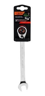 LLAVE COMBINADA MATRACA REVERSIBLE 9/16" X 188MM
