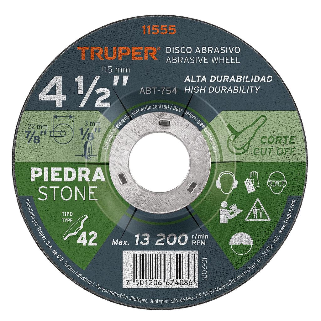 DISCO P/CORTE DE PIEDRA 4 1/2