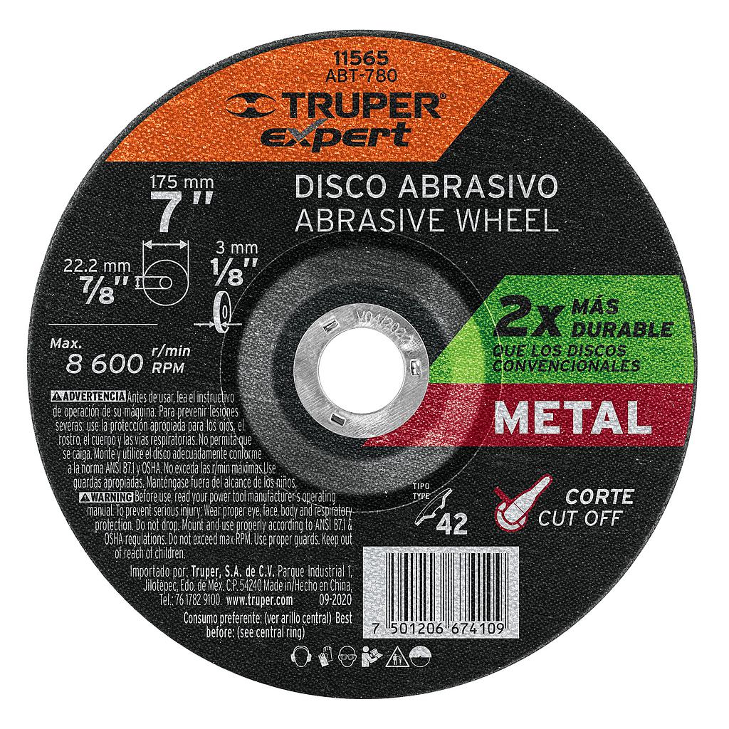 DISCO CORTE METAL AR 7"- 7/8"